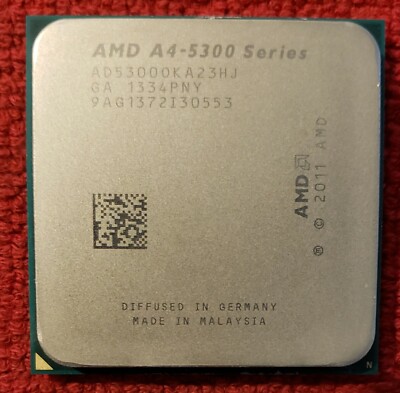 AMD A4-5300 3.4GHz Dual Core CPU Processor Socket FM2 Radeon HD 7480D AD5300OKHJ
