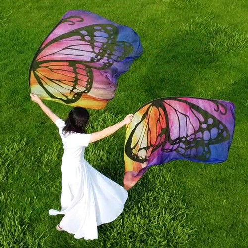 Banderas de adoración de alabanza de iglesia para actuación danza mariposa alas de ángel bandera - Imagen 19 de 25