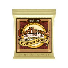 Ernie Ball Earthwood Custom Light 80/20 Bronze Acoustic Guitar Strings 11.5-54 