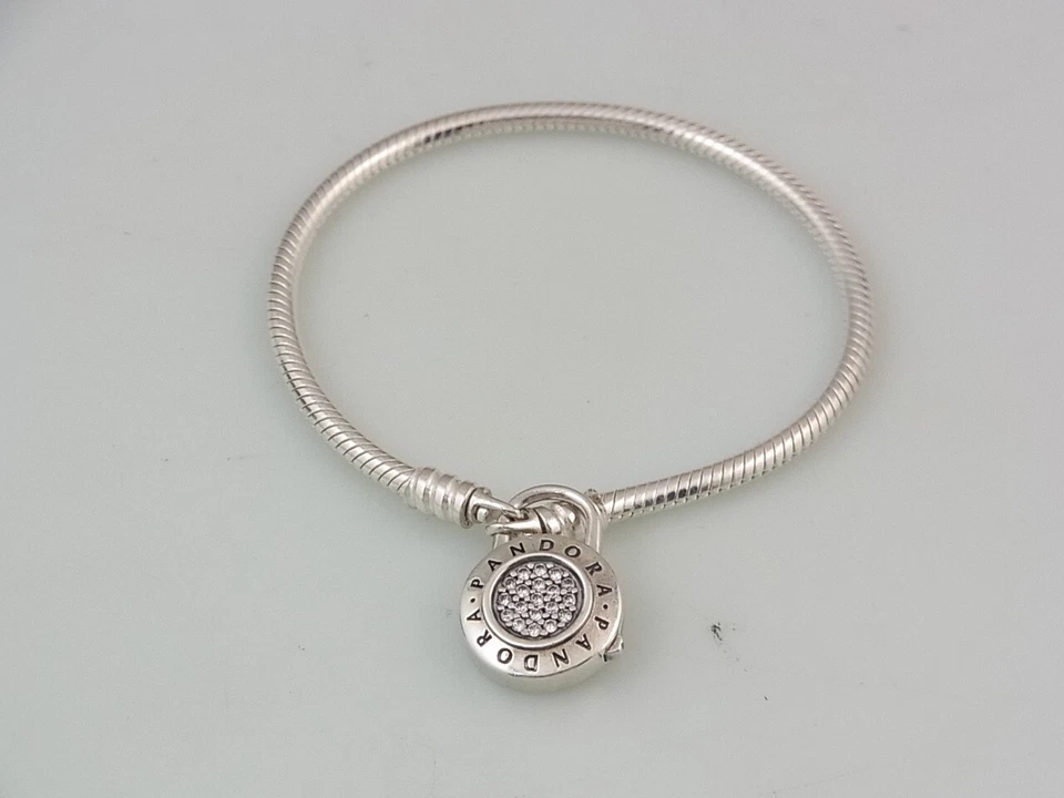 Pandora 597092CZ Moments Schlangen Gliederarmband Vorhängeschloss Silber 925 - Bild 2 von 4