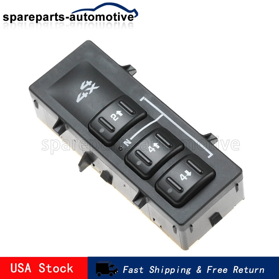 Interruptor selector de caja de transferencia para GMC Sierra 1500 2500 HD Chevrolet 4x4 19259312 Foto 2 de 4