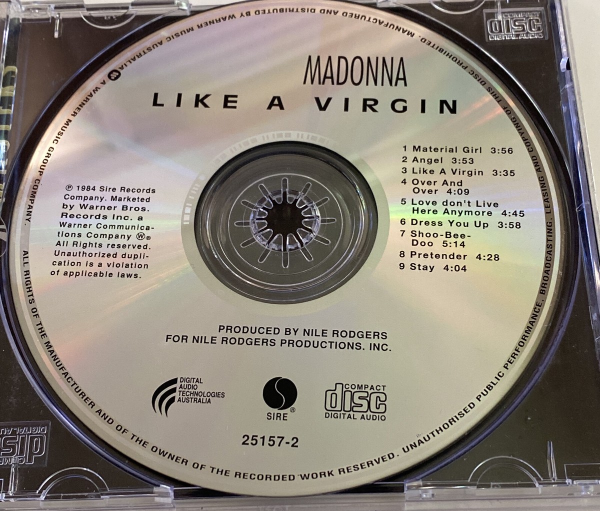 Like A Virgin by Madonna (CD, 1984) Original Masters