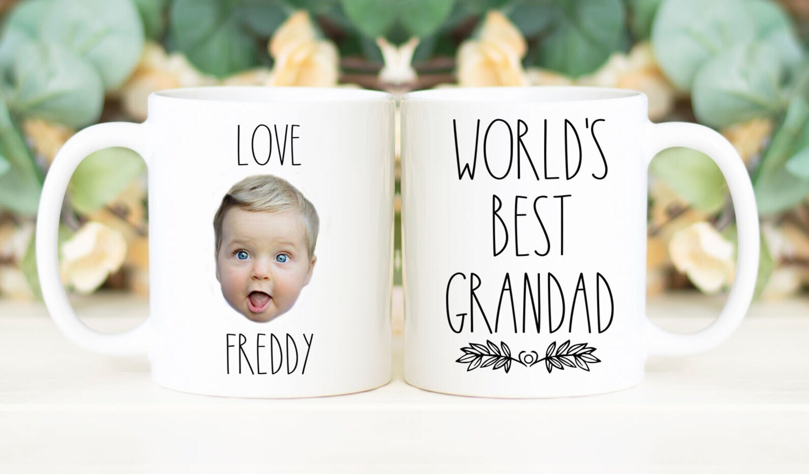 World's Best Grandad Coffee Mug Father's Day Gift Personalized With Photo Of