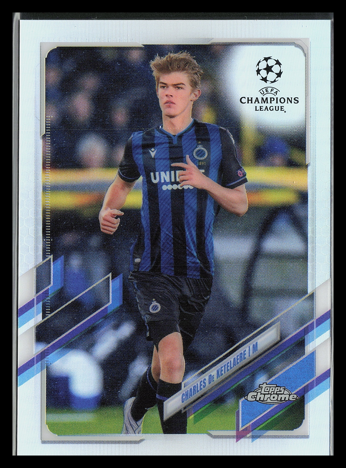 2020 Topps Chrome UEFA #37 Charles De Ketelaere Silver Refractor