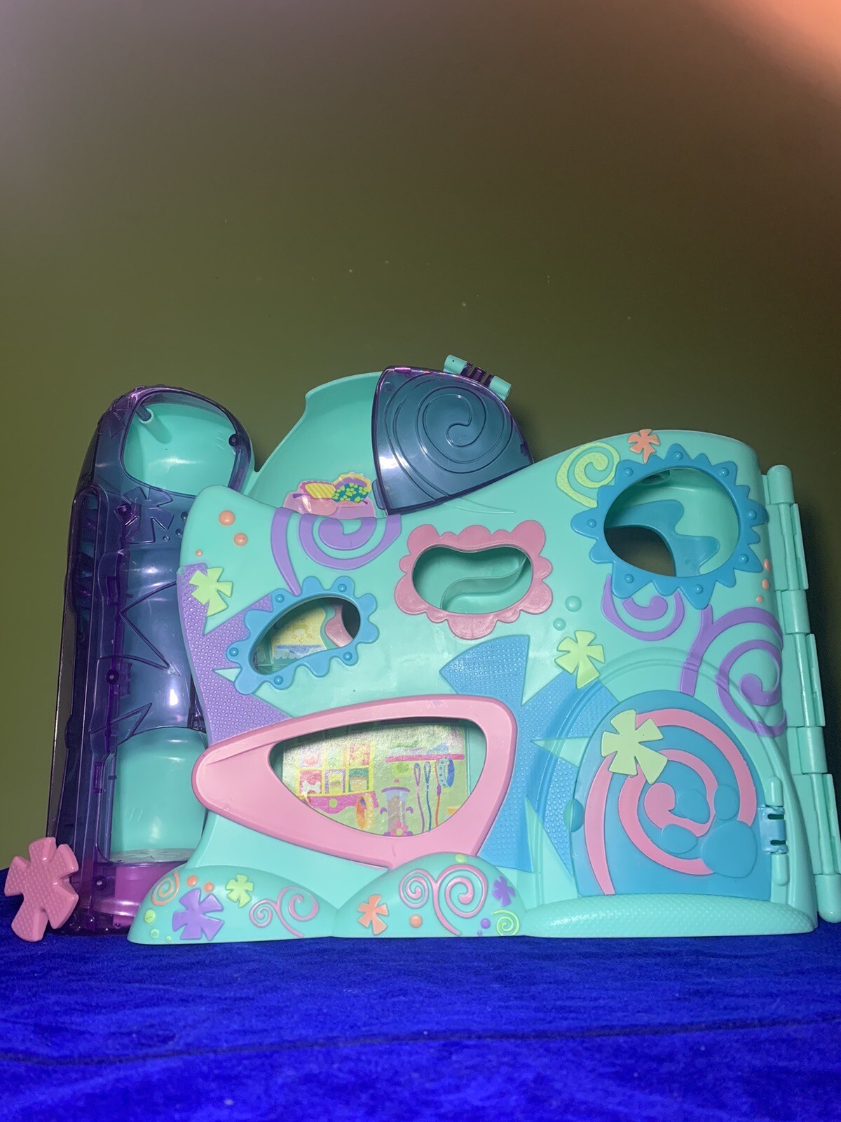 2008 Hasbro Littlest Pet Shop House LPS blue House Elevator Foldable