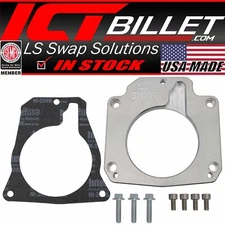 LS Throttle Body Adapter / LS3 4 Bolt Intake to LS1 3 Bolt TB With Gasket DBC...