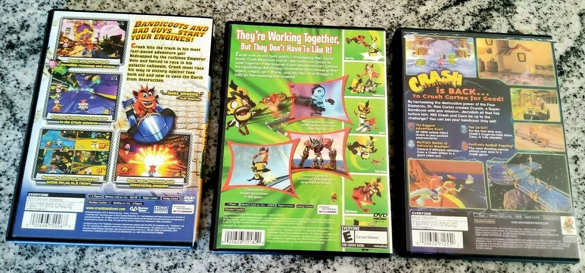 Crash Bandicoot Games for PS2 