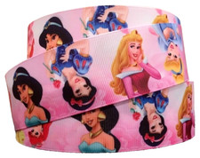 DISNEY PRINCESS RIBBON GROSGRAIN 38mm wide PER YARD - Crafts Cake Decoration