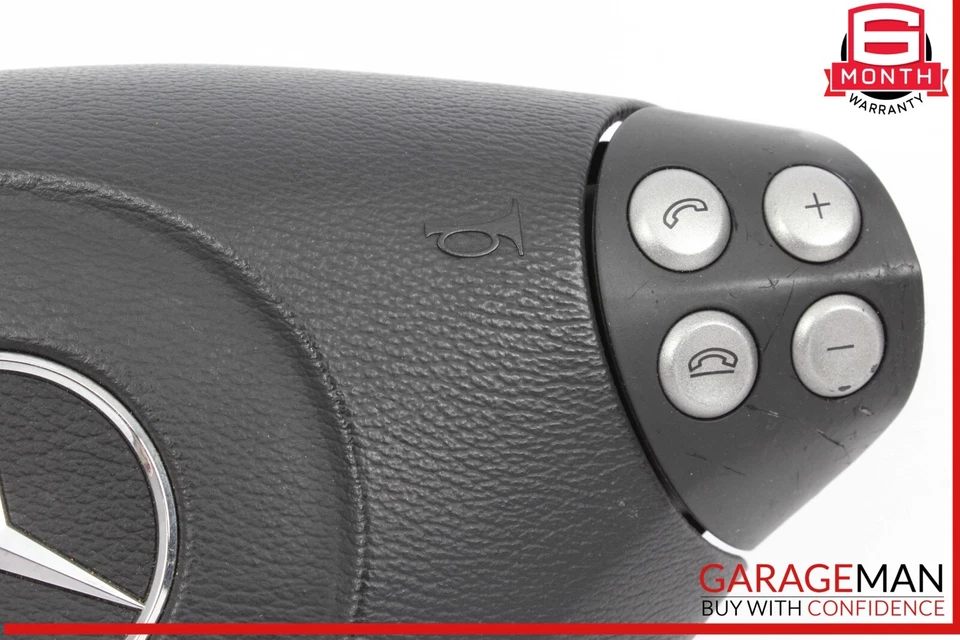 05-08 Mercedes W203 C350 Sport C230 Steering Wheel Air Bag Airbag Black OEM - Image 3 of 4