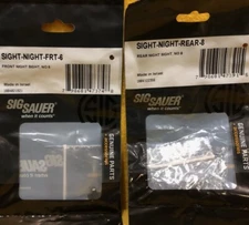 Sig Sauer Front No 6 + Rear No 8 Night Sights New