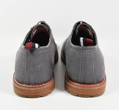 Ben Sherman Gray Canvas Lace Up Oxford Dress Shoes Sz 11.5  display picture 1