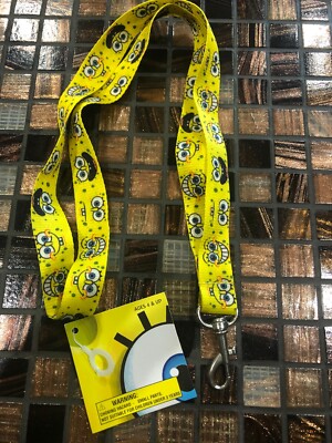 Sponge Bob Square Pants Yellow Lanyard 18'' New Nickelodeon