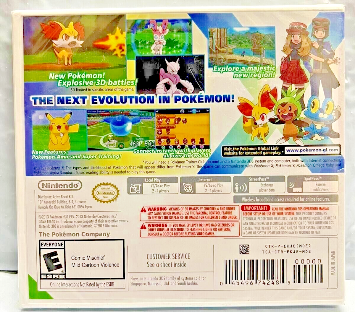 Pokemon X 3DS - Nintendo 3DS - Factory Sealed (World Edition