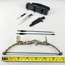 Figura de acción escala 1:6 RAMBO STALLONE ARCO FLECHA CUCHILLO HOYT TIRO CON ARCO CAMUFLAJE ARCO_C