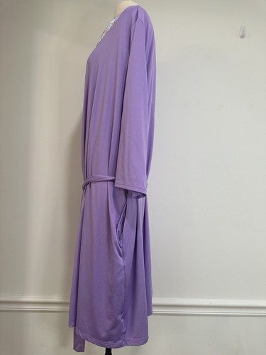 Vtg Secret Treasures Robe Long Nightgown Sleep Womens 2X 18-20W Floral Polyester - Picture 2 of 10