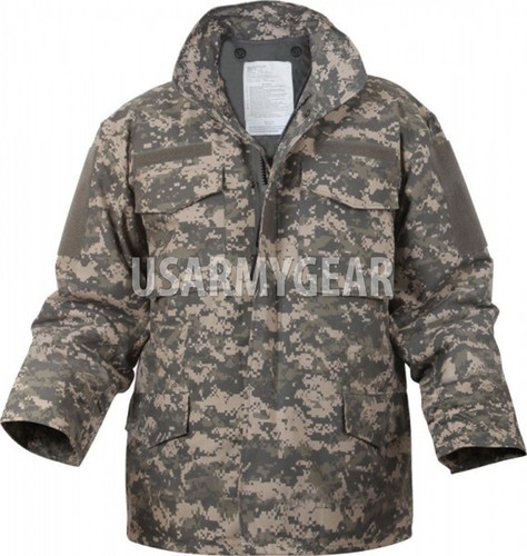 Made in US Military Army M-65 Acu Cold Weather Field Coat Jacket + Liner,Patches - 第 7/10 張圖片
