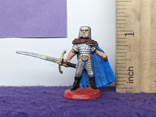 Miniature Chevalier Métal Ral Partha Très Ancienne - Modèle M27 - Occasion Collection