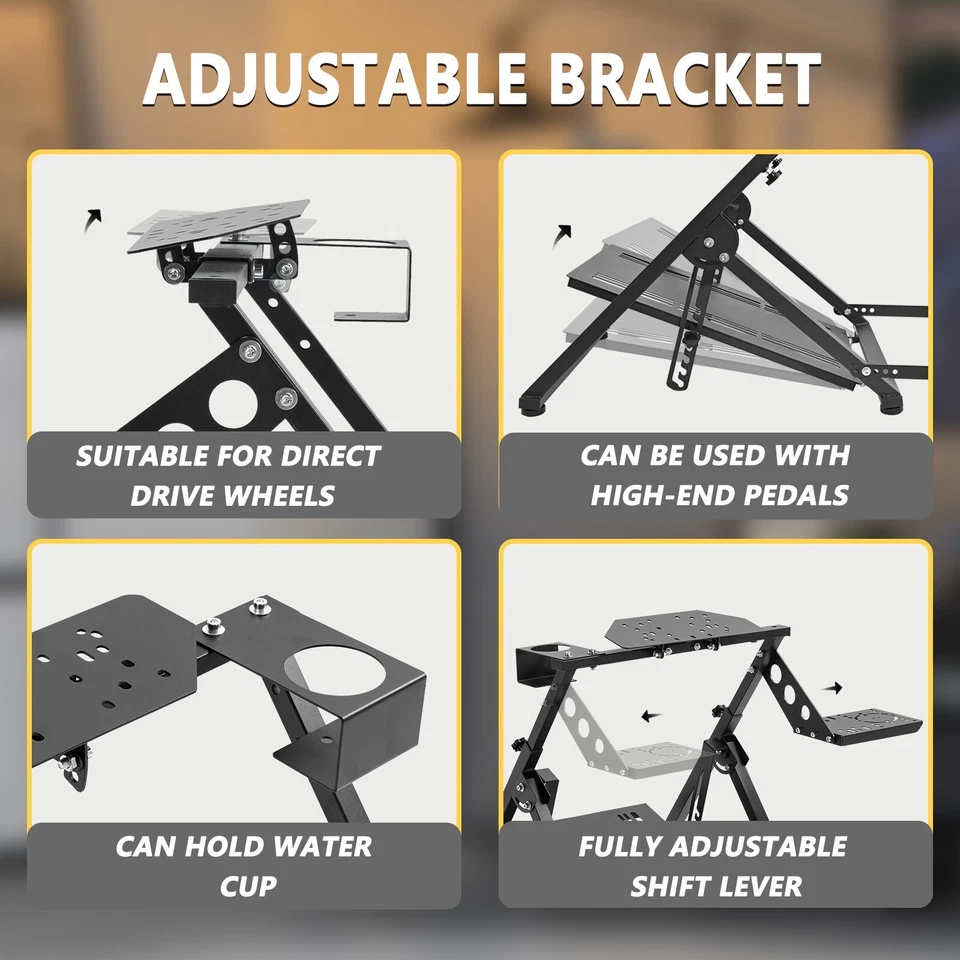 Marada Racing Wheel Stand X Upgrade Fit Logitech G29 G920 G923 GPRO Thrustmaster - Image 4 of 4