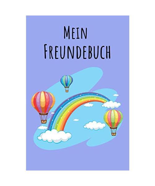 Mein Freundebuch: Regenbogen | Für Kinder zum Eintragen | Platz für 49 Freunde