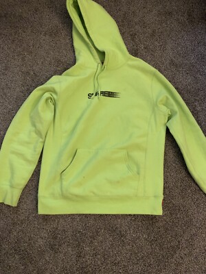 Supreme Motion Logo Hoodie Lime Green Size XL🔥 100 Supreme Motion Logo Hoodie Lime Green Size XL🔥 100