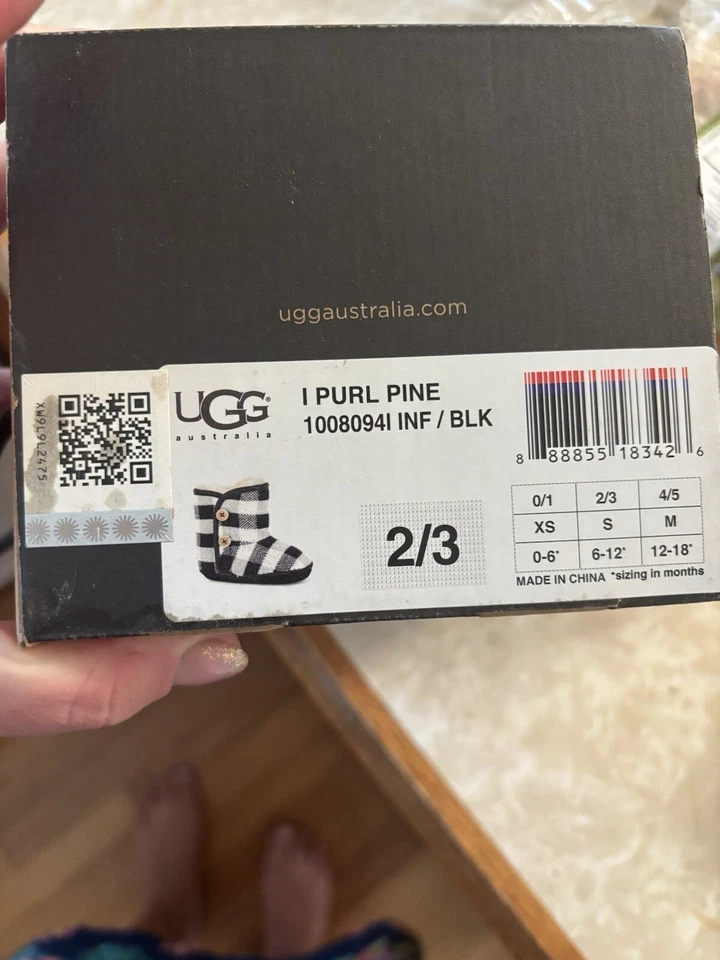 Ботинки UGG Baby Purl Pine размер 2/3 6-12 месяцев - Изображение 2 из 4
