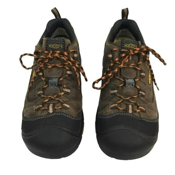 Scarpa da lavoro Keen Utility Braddock punta bassa di sicurezza in pelle marrone