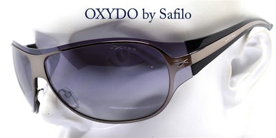 Oxydo By Safilo Sunglasses Men Mask Oval Wrap Blue Gunmetal | eBay