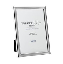 Kenro Whisper Slimline Grey Silver Plated Photo Frame