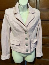 Cabi Haute Pink/reddish Ladies Blazer Size Small/Small Stain Cuff/ Button Up