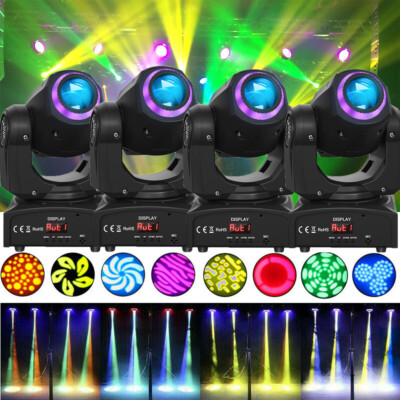 4X 150W LED Strahl RGBW Moving Head DMX Bühnenlicht 8 Gobo 8 Farben DJ Spotlight