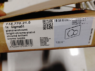 Geberit Sigma01 Actuator Plate 115.770.21.5 Bright Chrome (Y3BW)