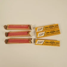 Vintage Scripto Thick Red Marking Lead 3 Packs of 4 Leads NOS