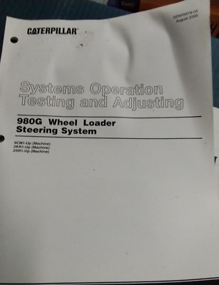 Caterpillar 980G Testing And Adjusting  System Operations Steering System