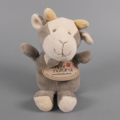 RUSS Simply Natural Eco Natural Cotton Plush 6'' Goat New with Tags