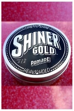 Shiner Gold Pomade 4 Oz Heavy Strong Hold Wax Gel Hair Styling Barber USA NEW