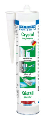 WEICON Flex 310 M  Kristall MS-Polymer transparent 310ml Klebt & Dichtet