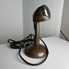 Vintage Shure Model 32-312 2 Brown Bullet Microphone w/ handle As Is Untested