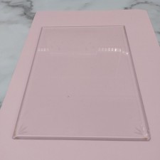 VINTAGE BEVELLED CARRIAGE CLOCK GLASS 7 3/4" x 5 3/4"