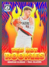 Donovan Clingan 2024-25 Panini Donruss Optic Red Hot Rookies RC /49