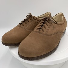 SAS Whisper Women  s 10N Brown Leather Lace-Up Shoes Tripad Comfort New in Box