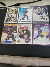 Brett Hull St. Louis Blues & Hall of Fame 12-Card Lot EX