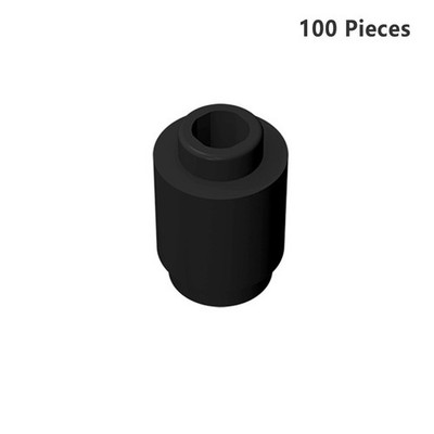 Part 3062 Round Brick 1X1 Black Building Pieces BULK LOT Bricks Lot of 100 PCS