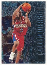 ALLEN IVERSON 1996/97 FLEER METAL #201 RC ROOKIE CARD PHILADELPHIA 76ERS MINT