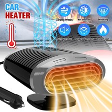 Electric Car Heater Air Fan 12V Portable Demister Defroster Heating Fan Dryer