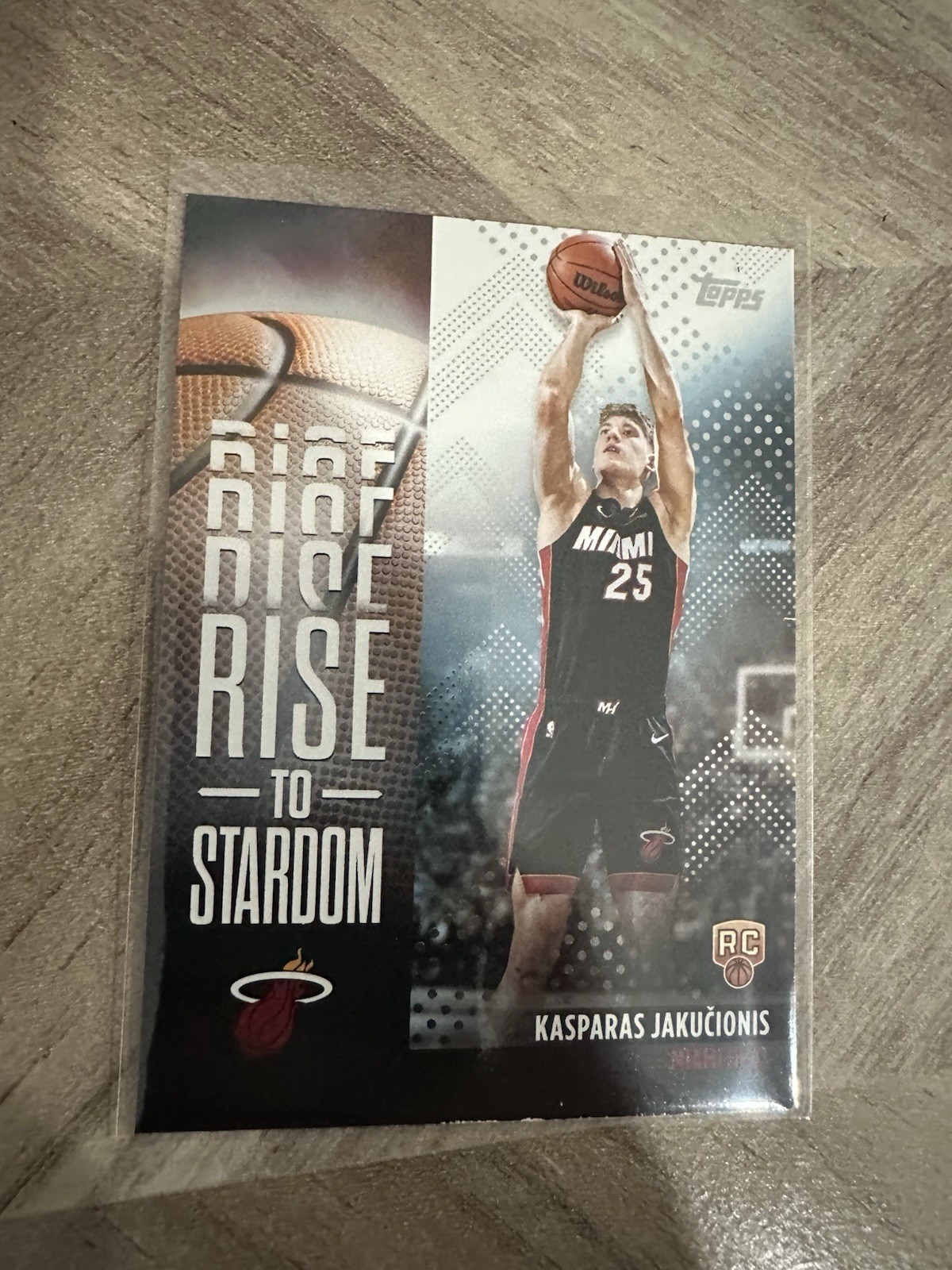 2025 Topps NBA Rise To Stardom Rookie KASPARAS JAKUCIONIS RTS-20!
