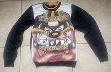 Vtg 90's NFL Pittsburgh Steelers Looney Tunes Sweatshirt Bugs Bunny black