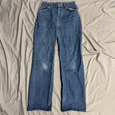 Vintage 70s Lee Riders Denim Jeans Size Womens 11 P 27x30 Made In USA Scovill