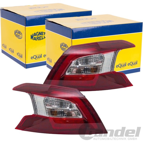 2X Magneti Marelli LED RÜCkleuchten Satz ÄUsserer Teil Passend FüR Peugeot 308-image