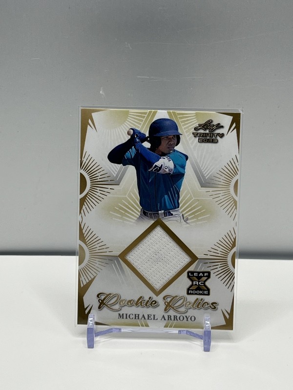2023 Leaf Trinity Mega Box - Rookie Relics Michael Arroyo #RR-36 (MEM, RC)