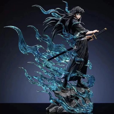Anime Figur 33cm Muichiro Tokito Demon Slayer Statue Modell PVC